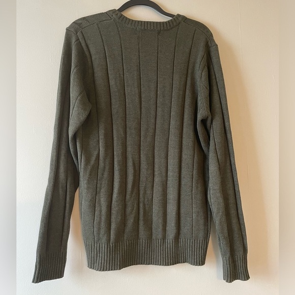 Oscar De La Renta Sweater-Size M-Olive - Picture 4 of 4